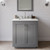 Wyndham Miranda 30 Inch Single Bathroom Vanity in Dark Gray, Giotto Quartz Countertop, Undermount Square Sink (3-Hole), Brushed Nickel Trim - WCF292930SKGGTUS3MXX