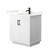 Wyndham Miranda 30 Inch Single Bathroom Vanity in White, Giotto Quartz Countertop, Undermount Square Sink (1-Hole), Matte Black Trim - WCF292930SWBGTUNSMXX Wyndham Miranda 30 Inch Single Bathroom Vanity in White, Giotto Quartz Countertop, Undermount Square Sink (1-Hole), Matte Black Trim - WCF292930SWBGTUNSMXX