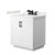 Wyndham Miranda 30 Inch Single Bathroom Vanity in White, White Quartz Countertop, Undermount Square Sink (3-Hole), Matte Black Trim - WCF292930SWBWQUS3MXX Wyndham Miranda 30 Inch Single Bathroom Vanity in White, White Quartz Countertop, Undermount Square Sink (3-Hole), Matte Black Trim - WCF292930SWBWQUS3MXX
