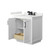 Wyndham Miranda 30 Inch Single Bathroom Vanity in White, White Quartz Countertop, Undermount Square Sink (3-Hole), Matte Black Trim - WCF292930SWBWQUS3MXX Wyndham Miranda 30 Inch Single Bathroom Vanity in White, White Quartz Countertop, Undermount Square Sink (3-Hole), Matte Black Trim - WCF292930SWBWQUS3MXX