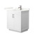 Wyndham Miranda 30 Inch Single Bathroom Vanity in White, Giotto Quartz Countertop, Undermount Square Sink (1-Hole), Brushed Nickel Trim - WCF292930SWHGTUNSMXX Wyndham Miranda 30 Inch Single Bathroom Vanity in White, Giotto Quartz Countertop, Undermount Square Sink (1-Hole), Brushed Nickel Trim - WCF292930SWHGTUNSMXX