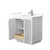 Wyndham Miranda 30 Inch Single Bathroom Vanity in White, Giotto Quartz Countertop, Undermount Square Sink (1-Hole), Brushed Nickel Trim - WCF292930SWHGTUNSMXX Wyndham Miranda 30 Inch Single Bathroom Vanity in White, Giotto Quartz Countertop, Undermount Square Sink (1-Hole), Brushed Nickel Trim - WCF292930SWHGTUNSMXX