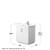Wyndham Miranda 30 Inch Single Bathroom Vanity in White, Giotto Quartz Countertop, Undermount Square Sink (1-Hole), Brushed Nickel Trim - WCF292930SWHGTUNSMXX Wyndham Miranda 30 Inch Single Bathroom Vanity in White, Giotto Quartz Countertop, Undermount Square Sink (1-Hole), Brushed Nickel Trim - WCF292930SWHGTUNSMXX