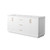 Wyndham Strada 72 Inch Double Bathroom Vanity in White, No Countertop, No Sink, Satin Bronze Trim - WCF414172DWZCXSXXMXX