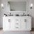 Wyndham Miranda 66 Inch Double Bathroom Vanity in White, Giotto Quartz Countertop, Undermount Square Sinks (3-Hole), Matte Black Trim - WCF292966DWBGTUS3MXX