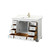 Wyndham Deborah 48 Inch Single Bathroom Vanity in White, Giotto Quartz Countertop, Undermount Square Sink (1-Hole), Brushed Gold Trim - WCS202048SWGGTUNSMXX Wyndham Deborah 48 Inch Single Bathroom Vanity in White, Giotto Quartz Countertop, Undermount Square Sink (1-Hole), Brushed Gold Trim - WCS202048SWGGTUNSMXX