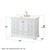 Wyndham Deborah 48 Inch Single Bathroom Vanity in White, Giotto Quartz Countertop, Undermount Square Sink (3-Hole), Brushed Gold Trim - WCS202048SWGGTUS3MXX Wyndham Deborah 48 Inch Single Bathroom Vanity in White, Giotto Quartz Countertop, Undermount Square Sink (3-Hole), Brushed Gold Trim - WCS202048SWGGTUS3MXX