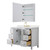 Wyndham Daria 48 Inch Single Bathroom Vanity in White, Giotto Quartz Countertop, Undermount Square Sink (3-Hole), Brushed Gold Trim, Medicine Cabinet - WCV252548SWGGTUS3MED Wyndham Daria 48 Inch Single Bathroom Vanity in White, Giotto Quartz Countertop, Undermount Square Sink (3-Hole), Brushed Gold Trim, Medicine Cabinet - WCV252548SWGGTUS3MED