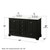 Wyndham Deborah 60 Inch Double Bathroom Vanity in Dark Espresso, Giotto Quartz Countertop, Undermount Square Sinks (3-Hole), Polished Chrome Trim - WCS202060DDEGTUS3MXX Wyndham Deborah 60 Inch Double Bathroom Vanity in Dark Espresso, Giotto Quartz Countertop, Undermount Square Sinks (3-Hole), Polished Chrome Trim - WCS202060DDEGTUS3MXX