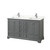 Wyndham Deborah 60 Inch Double Bathroom Vanity in Dark Gray, Giotto Quartz Countertop, Undermount Square Sinks (1-Hole), Polished Chrome Trim - WCS202060DKGGTUNSMXX Wyndham Deborah 60 Inch Double Bathroom Vanity in Dark Gray, Giotto Quartz Countertop, Undermount Square Sinks (1-Hole), Polished Chrome Trim - WCS202060DKGGTUNSMXX