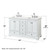 Wyndham Deborah 60 Inch Double Bathroom Vanity in White, White Quartz Countertop, Undermount Square Sinks (3-Hole), Polished Chrome Trim - WCS202060DWHWQUS3MXX