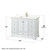 Wyndham Deborah 48 Inch Single Bathroom Vanity in White, Giotto Quartz Countertop, Undermount Square Sink (1-Hole), Brushed Gold Trim, Medicine Cabinet - WCS202048SWGGTUNSMED Wyndham Deborah 48 Inch Single Bathroom Vanity in White, Giotto Quartz Countertop, Undermount Square Sink (1-Hole), Brushed Gold Trim, Medicine Cabinet - WCS202048SWGGTUNSMED