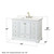 Wyndham Deborah 48 Inch Single Bathroom Vanity in White, White Quartz Countertop, Undermount Square Sink (3-Hole), Brushed Gold Trim, Medicine Cabinet - WCS202048SWGWQUS3MED