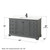 Wyndham Deborah 60 Inch Single Bathroom Vanity in Dark Gray, White Quartz Countertop, Undermount Square Sink (1-Hole), Matte Black Trim - WCS202060SGBWQUNSMXX Wyndham Deborah 60 Inch Single Bathroom Vanity in Dark Gray, White Quartz Countertop, Undermount Square Sink (1-Hole), Matte Black Trim - WCS202060SGBWQUNSMXX