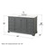 Wyndham Deborah 60 Inch Single Bathroom Vanity in Dark Gray, White Quartz Countertop, Undermount Square Sink (3-Hole), Polished Chrome Trim - WCS202060SKGWQUS3MXX Wyndham Deborah 60 Inch Single Bathroom Vanity in Dark Gray, White Quartz Countertop, Undermount Square Sink (3-Hole), Polished Chrome Trim - WCS202060SKGWQUS3MXX