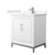 Wyndham Marlena 30 Inch Single Bathroom Vanity in White, Carrara Cultured Marble Countertop, Undermount Square Sink, Brushed Nickel Trim - WCH515130SWHC2UNSMXX Wyndham Marlena 30 Inch Single Bathroom Vanity in White, Carrara Cultured Marble Countertop, Undermount Square Sink, Brushed Nickel Trim - WCH515130SWHC2UNSMXX