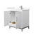 Wyndham Marlena 30 Inch Single Bathroom Vanity in White, Carrara Cultured Marble Countertop, Undermount Square Sink, Brushed Nickel Trim - WCH515130SWHC2UNSMXX Wyndham Marlena 30 Inch Single Bathroom Vanity in White, Carrara Cultured Marble Countertop, Undermount Square Sink, Brushed Nickel Trim - WCH515130SWHC2UNSMXX