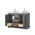 Wyndham Avery 48 Inch Double Bathroom Vanity in Dark Gray, Giotto Quartz Countertop, Undermount Square Sinks (3-Hole), Polished Chrome Trim - WCV232348DKGGTUS3MXX