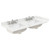 Wyndham Avery 48 Inch Double Bathroom Vanity in White, Giotto Quartz Countertop, Undermount Square Sinks (3-Hole), Matte Black Trim - WCV232348DWBGTUS3MXX