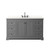 Wyndham Avery 60 Inch Single Bathroom Vanity in Dark Gray, White Quartz Countertop, Undermount Square Sink (3-Hole), Matte Black Trim - WCV232360SGBWQUS3MXX