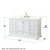 Wyndham Deborah 60 Inch Single Bathroom Vanity in White, Giotto Quartz Countertop, Undermount Square Sink (3-Hole), Brushed Gold Trim, Medicine Cabinet - WCS202060SWGGTUS3MED Wyndham Deborah 60 Inch Single Bathroom Vanity in White, Giotto Quartz Countertop, Undermount Square Sink (3-Hole), Brushed Gold Trim, Medicine Cabinet - WCS202060SWGGTUS3MED