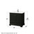 Wyndham Deborah 36 Inch Single Bathroom Vanity in Dark Espresso, White Quartz Countertop, Undermount Square Sink (1-Hole), Polished Chrome Trim, 24 Inch Mirror - WCS202036SDEWQUNSM24 Wyndham Deborah 36 Inch Single Bathroom Vanity in Dark Espresso, White Quartz Countertop, Undermount Square Sink (1-Hole), Polished Chrome Trim, 24 Inch Mirror - WCS202036SDEWQUNSM24