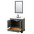 Wyndham Deborah 36 Inch Single Bathroom Vanity in Dark Gray, White Quartz Countertop, Undermount Square Sink (3-Hole), Matte Black Trim, 24 Inch Mirror - WCS202036SGBWQUS3M24 Wyndham Deborah 36 Inch Single Bathroom Vanity in Dark Gray, White Quartz Countertop, Undermount Square Sink (3-Hole), Matte Black Trim, 24 Inch Mirror - WCS202036SGBWQUS3M24