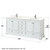 Wyndham Deborah 80 Inch Double Bathroom Vanity in White, Giotto Quartz Countertop, Undermount Square Sinks (1-Hole), Polished Chrome Trim, 70 Inch Mirror - WCS202080DWHGTUNSM70 Wyndham Deborah 80 Inch Double Bathroom Vanity in White, Giotto Quartz Countertop, Undermount Square Sinks (1-Hole), Polished Chrome Trim, 70 Inch Mirror - WCS202080DWHGTUNSM70
