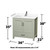 Wyndham Sheffield 36 inch Single Bathroom Vanity in Light Green, White Cultured Marble Countertop, Undermount Square Sink, Brushed Nickel Trim, 24 inch Mirror - WCS141436SLGWCUNSM24