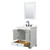 Wyndham Deborah 30 Inch Single Bathroom Vanity in White, White Quartz Countertop, Undermount Square Sink (3-Hole), Matte Black Trim, 24 Inch Mirror - WCS202030SWBWQUS3M24 Wyndham Deborah 30 Inch Single Bathroom Vanity in White, White Quartz Countertop, Undermount Square Sink (3-Hole), Matte Black Trim, 24 Inch Mirror - WCS202030SWBWQUS3M24