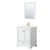 Wyndham Deborah 30 Inch Single Bathroom Vanity in White, Giotto Quartz Countertop, Undermount Square Sink (1-Hole), Brushed Gold Trim, 24 Inch Mirror - WCS202030SWGGTUNSM24 Wyndham Deborah 30 Inch Single Bathroom Vanity in White, Giotto Quartz Countertop, Undermount Square Sink (1-Hole), Brushed Gold Trim, 24 Inch Mirror - WCS202030SWGGTUNSM24