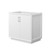 Wyndham Strada 36 Inch Single Bathroom Vanity in White, No Countertop, No Sink, Brushed Nickel Trim - WCF414136SWHCXSXXMXX