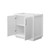 Wyndham Strada 36 Inch Single Bathroom Vanity in White, No Countertop, No Sink, Brushed Nickel Trim - WCF414136SWHCXSXXMXX