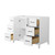 Wyndham Elan 42 Inch Single Bathroom Vanity in White, No Countertop, No Sink, Matte Black Trim - WCH717142SWBCXSXXMXX