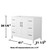 Wyndham Elan 42 Inch Single Bathroom Vanity in White, No Countertop, No Sink, Matte Black Trim - WCH717142SWBCXSXXMXX