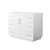 Wyndham Elan 42 Inch Single Bathroom Vanity with Toe Kick in White, No Countertop, No Sink, Brushed Nickel Trim - WCH747442SWHCXSXXMXX