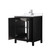 Wyndham Daria 30 Inch Single Bathroom Vanity in Dark Espresso, White Quartz Countertop, Undermount Square Sink (1-Hole), Polished Chrome Trim - WCV252530SDEWQUNSMXX