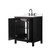 Wyndham Daria 30 Inch Single Bathroom Vanity in Dark Espresso, White Quartz Countertop, Undermount Square Sink (3-Hole), Matte Black Trim - WCV252530SEBWQUS3MXX Wyndham Daria 30 Inch Single Bathroom Vanity in Dark Espresso, White Quartz Countertop, Undermount Square Sink (3-Hole), Matte Black Trim - WCV252530SEBWQUS3MXX
