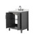 Wyndham Daria 30 Inch Single Bathroom Vanity in Dark Gray, Giotto Quartz Countertop, Undermount Square Sink (3-Hole), Matte Black Trim - WCV252530SGBGTUS3MXX Wyndham Daria 30 Inch Single Bathroom Vanity in Dark Gray, Giotto Quartz Countertop, Undermount Square Sink (3-Hole), Matte Black Trim - WCV252530SGBGTUS3MXX