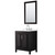 Wyndham Daria 30 Inch Single Bathroom Vanity in Dark Espresso, White Quartz Countertop, Undermount Square Sink (3-Hole), Polished Chrome Trim, 24 Inch Mirror - WCV252530SDEWQUS3M24 Wyndham Daria 30 Inch Single Bathroom Vanity in Dark Espresso, White Quartz Countertop, Undermount Square Sink (3-Hole), Polished Chrome Trim, 24 Inch Mirror - WCV252530SDEWQUS3M24