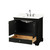 Wyndham Deborah 36 Inch Single Bathroom Vanity in Dark Espresso, Giotto Quartz Countertop, Undermount Square Sink (3-Hole), Polished Chrome Trim - WCS202036SDEGTUS3MXX Wyndham Deborah 36 Inch Single Bathroom Vanity in Dark Espresso, Giotto Quartz Countertop, Undermount Square Sink (3-Hole), Polished Chrome Trim - WCS202036SDEGTUS3MXX