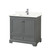 Wyndham Deborah 36 Inch Single Bathroom Vanity in Dark Gray, Giotto Quartz Countertop, Undermount Square Sink (1-Hole), Polished Chrome Trim - WCS202036SKGGTUNSMXX Wyndham Deborah 36 Inch Single Bathroom Vanity in Dark Gray, Giotto Quartz Countertop, Undermount Square Sink (1-Hole), Polished Chrome Trim - WCS202036SKGGTUNSMXX