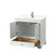 Wyndham Deborah 36 Inch Single Bathroom Vanity in White, Giotto Quartz Countertop, Undermount Square Sink (1-Hole), Polished Chrome Trim - WCS202036SWHGTUNSMXX Wyndham Deborah 36 Inch Single Bathroom Vanity in White, Giotto Quartz Countertop, Undermount Square Sink (1-Hole), Polished Chrome Trim - WCS202036SWHGTUNSMXX