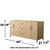 Wyndham Elan 66 Inch Double Bathroom Vanity in White Oak, No Countertop, No Sink, Matte Black Trim - WCH717166DHBCXSXXMXX