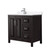 Wyndham Daria 36 Inch Single Bathroom Vanity in Dark Espresso, White Quartz Countertop, Undermount Square Sink (1-Hole), Polished Chrome Trim - WCV252536SDEWQUNSMXX Wyndham Daria 36 Inch Single Bathroom Vanity in Dark Espresso, White Quartz Countertop, Undermount Square Sink (1-Hole), Polished Chrome Trim - WCV252536SDEWQUNSMXX
