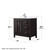 Wyndham Daria 36 Inch Single Bathroom Vanity in Dark Espresso, White Quartz Countertop, Undermount Square Sink (1-Hole), Polished Chrome Trim - WCV252536SDEWQUNSMXX Wyndham Daria 36 Inch Single Bathroom Vanity in Dark Espresso, White Quartz Countertop, Undermount Square Sink (1-Hole), Polished Chrome Trim - WCV252536SDEWQUNSMXX