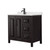 Wyndham Daria 36 Inch Single Bathroom Vanity in Dark Espresso, Giotto Quartz Countertop, Undermount Square Sink (1-Hole), Matte Black Trim - WCV252536SEBGTUNSMXX Wyndham Daria 36 Inch Single Bathroom Vanity in Dark Espresso, Giotto Quartz Countertop, Undermount Square Sink (1-Hole), Matte Black Trim - WCV252536SEBGTUNSMXX