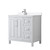Wyndham Daria 36 Inch Single Bathroom Vanity in White, White Quartz Countertop, Undermount Square Sink (1-Hole), Polished Chrome Trim - WCV252536SWHWQUNSMXX Wyndham Daria 36 Inch Single Bathroom Vanity in White, White Quartz Countertop, Undermount Square Sink (1-Hole), Polished Chrome Trim - WCV252536SWHWQUNSMXX