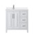 Wyndham Daria 36 Inch Single Bathroom Vanity in White, White Quartz Countertop, Undermount Square Sink (1-Hole), Polished Chrome Trim - WCV252536SWHWQUNSMXX Wyndham Daria 36 Inch Single Bathroom Vanity in White, White Quartz Countertop, Undermount Square Sink (1-Hole), Polished Chrome Trim - WCV252536SWHWQUNSMXX