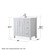 Wyndham Daria 36 Inch Single Bathroom Vanity in White, White Quartz Countertop, Undermount Square Sink (1-Hole), Polished Chrome Trim - WCV252536SWHWQUNSMXX Wyndham Daria 36 Inch Single Bathroom Vanity in White, White Quartz Countertop, Undermount Square Sink (1-Hole), Polished Chrome Trim - WCV252536SWHWQUNSMXX